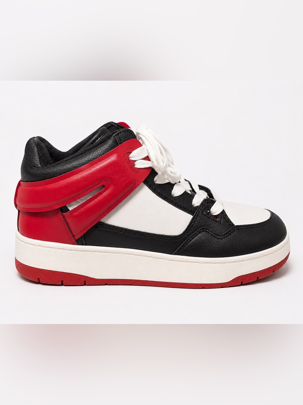 H&M High Top Sneakers Women’s Size 40 Black Red White Never Worn
